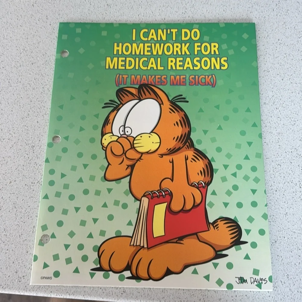 Garfield Spiral and folder Set 2
